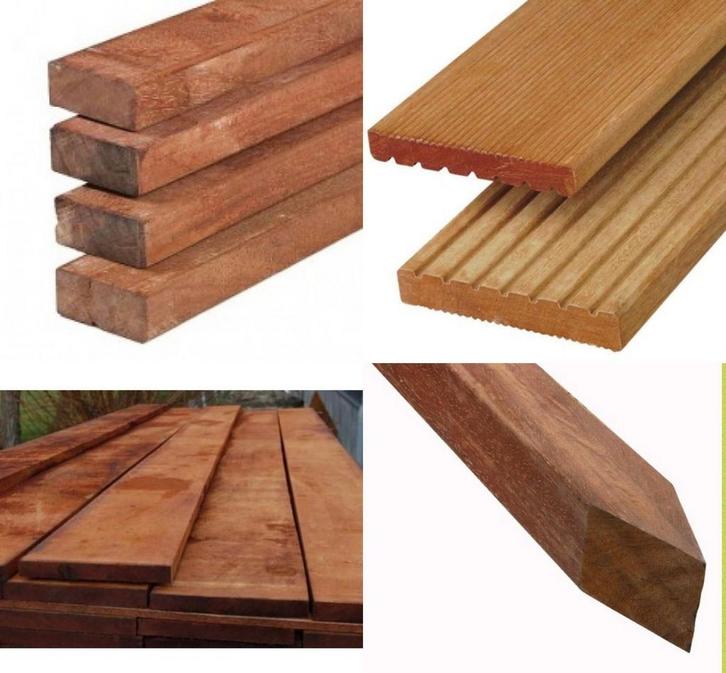 Hardhouten planken, Doe-het-zelf en Verbouw, Hout en Planken, Overige houtsoorten, Minder dan 200 cm, Minder dan 25 mm, Nieuw
