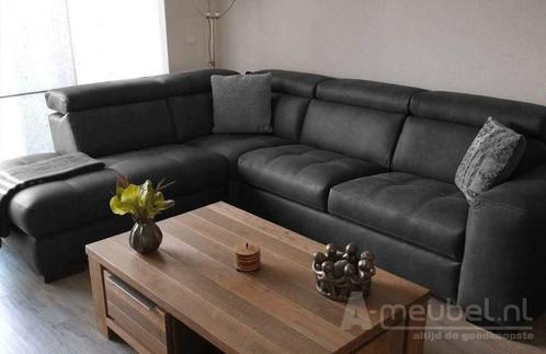 Hoekbank Harderwijk - hoekbanken - Grijs, Huis en Inrichting, Banken | Sofa's en Chaises Longues, Nieuw, Stof