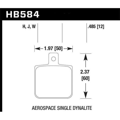 Hawk Aerospace Single Dynalite 12mm Thickness HPS Street, Auto-onderdelen, Remmen en Aandrijving, Ophalen of Verzenden