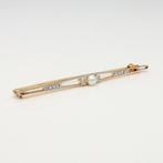 Broche - 18 karaat Geel goud, Witgoud Diamant (Natuurlijk) -, Sieraden, Tassen en Uiterlijk, Antieke sieraden