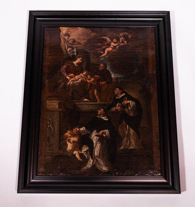 Schilderij 17e-eeuws, Italiaans - Olieverf op doek -, Antiek en Kunst, Kunst | Niet-Westerse kunst