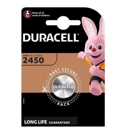 Duracell Knoopcel batterij lithium CR2450 blister 1, Audio, Tv en Foto, Accu's en Batterijen, Nieuw, Ophalen of Verzenden