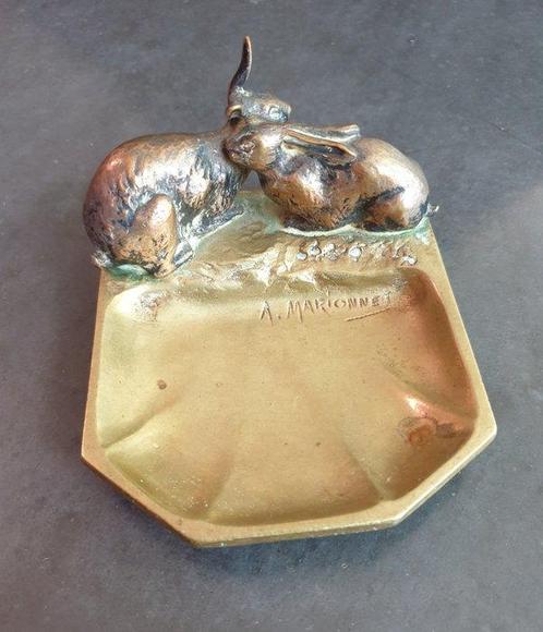 Vide-poche - Albert Marionnet (1852-1910) - Beeldhouwerspaar, Antiek en Kunst, Kunst | Designobjecten
