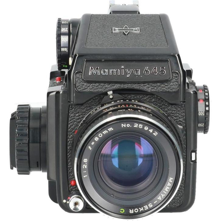 Tweedehands Mamiya M645j met Sekor-C 80/2.8 CM2566, Audio, Tv en Foto, Fotocamera's Analoog, Gebruikt, Ophalen of Verzenden