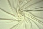 Viscose tricot – Gebroken wit, Overige materialen, 120 cm of meer, Wit, Ophalen of Verzenden