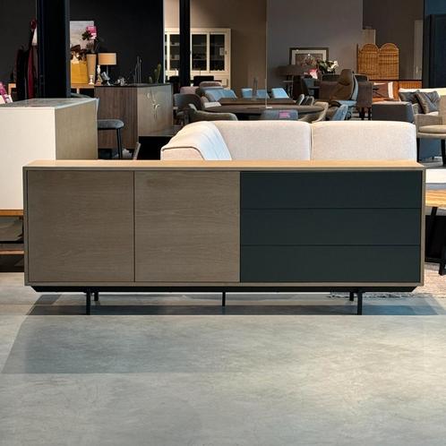 Dressoir Modern Hout Grijs, Huis en Inrichting, Kasten | Dressoirs, Ophalen of Verzenden