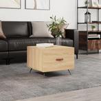 vidaXL Salontafel 50x50x35 cm bewerkt hout sonoma, Huis en Inrichting, 50 tot 100 cm, Verzenden, Nieuw, 50 tot 100 cm