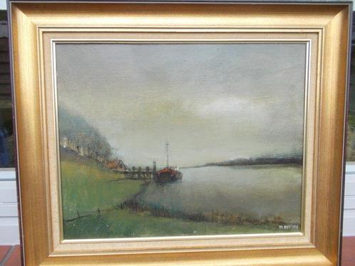 Frist Bosteels (1913-1997) - Scheldegezicht te, Antiek en Kunst, Kunst | Schilderijen | Klassiek