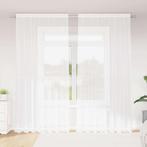 vidaXL Kantgordijn met gordijnen Wit 500x100cm Polyester, Huis en Inrichting, Stoffering | Gordijnen en Lamellen, Verzenden, Nieuw