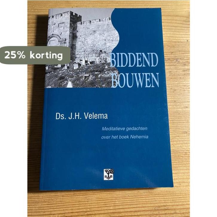 Biddend bouwen 9789050304962 J.H. Velema, Boeken, Godsdienst en Theologie, Zo goed als nieuw, Verzenden