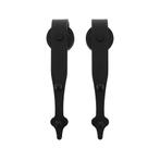 Intersteel Set van 2 hangrollen Classic 29cm - mat zwart, Doe-het-zelf en Verbouw, Deuren en Horren, Verzenden, Nieuw