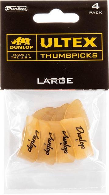Jim Dunlop rechtshandige Ultex duimplectrum large 4-pack beschikbaar voor biedingen