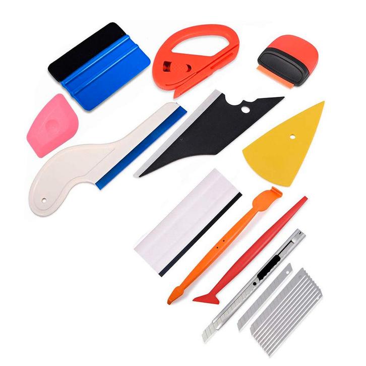 Car Wrap Folie Set - 11 delig - Auto Gereedschapset, Auto diversen, Auto-accessoires, Nieuw, Verzenden