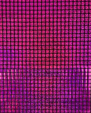 Polyester Foliedruk Hologram Geblokt Fuchsia, Hobby en Vrije tijd, Stoffen en Lappen, Nieuw