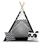 Tipi Tent Zwart Wit Zigzag | 120x120x165cm | Nieuw | OP=OP, Kinderen en Baby's, Ophalen of Verzenden, Nieuw, 160 tot 180 cm, 100 cm of meer