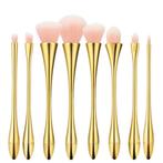 Gouden Makeup Brush Set - 8pcs, Sieraden, Tassen en Uiterlijk, Uiterlijk | Cosmetica en Make-up, Ophalen of Verzenden, Nieuw, Make-up