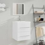 vidaXL Badkamerkast met spiegel 41x38,5x48 cm wit, Verzenden, Nieuw, Minder dan 100 cm