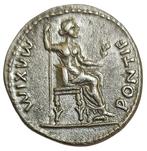 Romeinse Rijk. Tiberius (14-37 n.Chr.). Denarius Lugdunum -