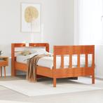 vidaXL Bedframe zonder matras massief grenenhout wasbruin, Eenpersoons, Bruin, Verzenden, Nieuw