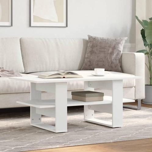 vidaXL Salontafel 102x55x42 cm bewerkt hout zwart, Huis en Inrichting, Tafels | Salontafels, 100 tot 150 cm, Nieuw, Overige houtsoorten