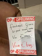 Fauteuil Givano leer bruin 50% Extra korting stoel leder, Huis en Inrichting, Fauteuils, Ophalen, Givano Braun leather, Nieuw