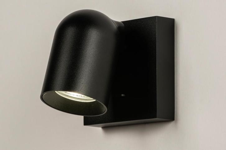 Rietveld Wandlampen - Zwart - Metaal, Aluminium, Huis en Inrichting, Lampen | Wandlampen, Verzenden