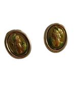 Oorstekers - 18 karaat Geel goud - Oorbellen Dea/Cameo, Sieraden, Tassen en Uiterlijk, Antieke sieraden