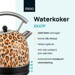 2dekans | MOA Waterkoker Retro - 1.8L - RVS - BPA vrij -, Ophalen of Verzenden, Zo goed als nieuw