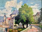 Emil Weber (1872-1945) - Blick ins Städtchen Rattenberg am