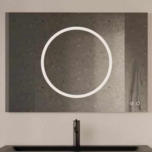 Badkamerspiegel Gliss Circe 80x70cm Horizontaal LED En, Doe-het-zelf en Verbouw, Sanitair, Bad, Nieuw, Ophalen of Verzenden