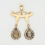 Hanger - 14 karaat Geel goud Diamant (Natuurlijk), Sieraden, Tassen en Uiterlijk, Antieke sieraden