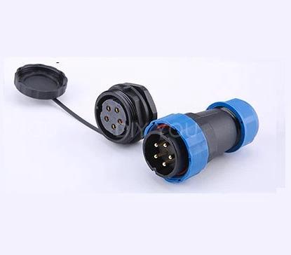 Male + socket - Waterdichte kabelverbinder - 5 aderig - IP68, Doe-het-zelf en Verbouw, Elektra en Kabels, Overige typen, Nieuw