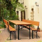 Biertafelset 3-delig 170 x 70cm met rugleuning (Partytenten), Verzenden, Nieuw