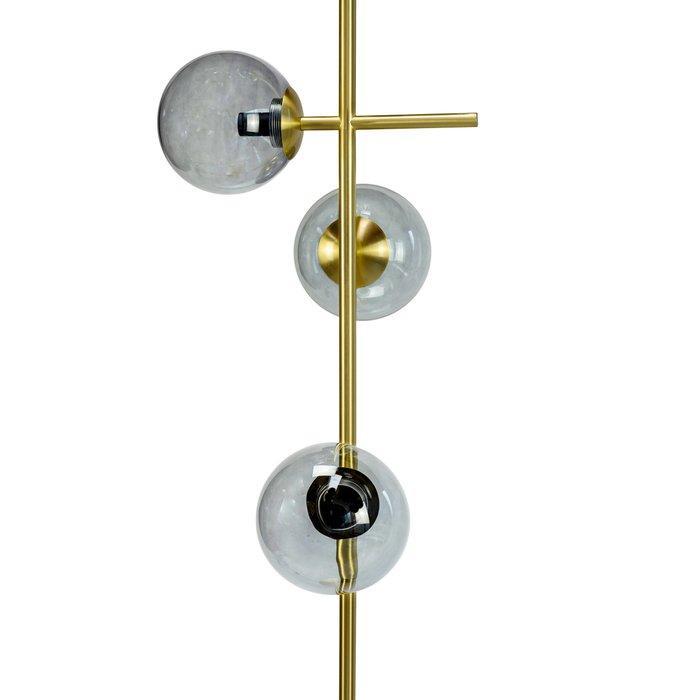 Dyberg Larsen - Staande lamp - Como - Brons/Rook - Glas,, Antiek en Kunst, Antiek | Lampen