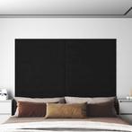vidaXL Wandpanelen 12 st 1,62 m² 90x15 cm fluweel zwart, Doe-het-zelf en Verbouw, Platen en Panelen, Verzenden, Nieuw