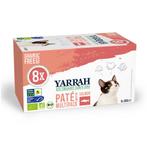 8x Yarrah Bio Kattenvoer Multipack Paté Graanvrij Zalm - Zee, Dieren en Toebehoren, Dierenvoeding, Verzenden