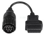 OBDSTAR BMW 10 Pins OBD - 16 Pins OBD2 Verloopkabel Motorfie, Auto diversen, Autogereedschap, Verzenden, Nieuw