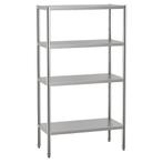 GGM Gastro | RVS opbergrek ECO - 1000x490mm - met 4 planken, Verzenden