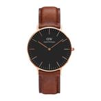 Daniel Wellington Classic St Mawes Rosé Gold, Sieraden, Tassen en Uiterlijk, Horloges | Heren, Verzenden, Nieuw