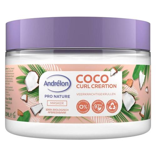 Andrélon Pro Nature Coco Curl Creation Haarmasker, Sieraden, Tassen en Uiterlijk, Uiterlijk | Haarverzorging, Haarverzorger of -hersteller