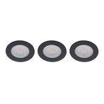 Set 3x Donna LED meubelspot keukenspot 3Watt rond, Huis en Inrichting, Ophalen of Verzenden, Nieuw