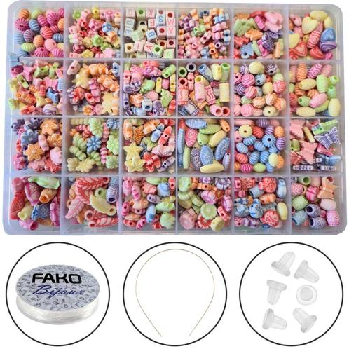 Fako Bijoux® - Kralen Set - Acryl - Sieraden Maken - Serie 4, Hobby en Vrije tijd, Kralen en Sieraden maken, Verzenden