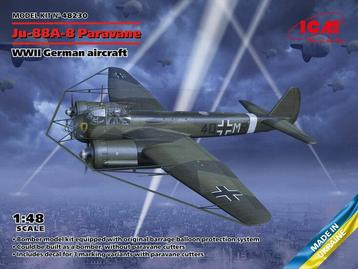 ICM-48230 JU-88A-8 PARAVANE WWII GERMAN AIRCRAFT 1/48 beschikbaar voor biedingen