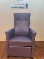 Fitform Sta- Op stoel uitgevoerd in paars leder, goede staat, Huis en Inrichting, Fauteuils, Verzenden, Minder dan 75 cm, Leer