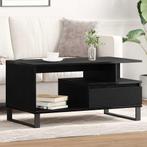 vidaXL Salontafel with Drawer Zwart eiken 90 x 49 x 45 cm, Minder dan 50 cm, Verzenden, Nieuw, Minder dan 50 cm