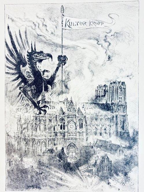 Albert Robida - Les villes martyres (8 lithographies, Antiek en Kunst, Antiek | Boeken en Bijbels