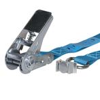 Spanband 25 mm 0,8 ton 4M Blauw met Spanoog Fitting, Nieuw, Verzenden