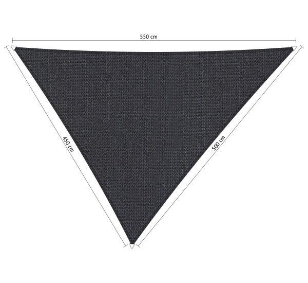 Premium schaduwdoek 4.5x5x5.5m driehoek waterdoorlatend...., Tuin en Terras, Schaduwdoeken