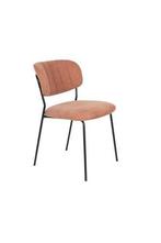 Brandvertragende eetkamerstoel Mascot Zwart/Roze House of, Verzenden, Nieuw