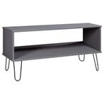 vidaXL Salontafel New York massief grenenhout grijs, Huis en Inrichting, Minder dan 50 cm, Verzenden, Nieuw, Minder dan 50 cm